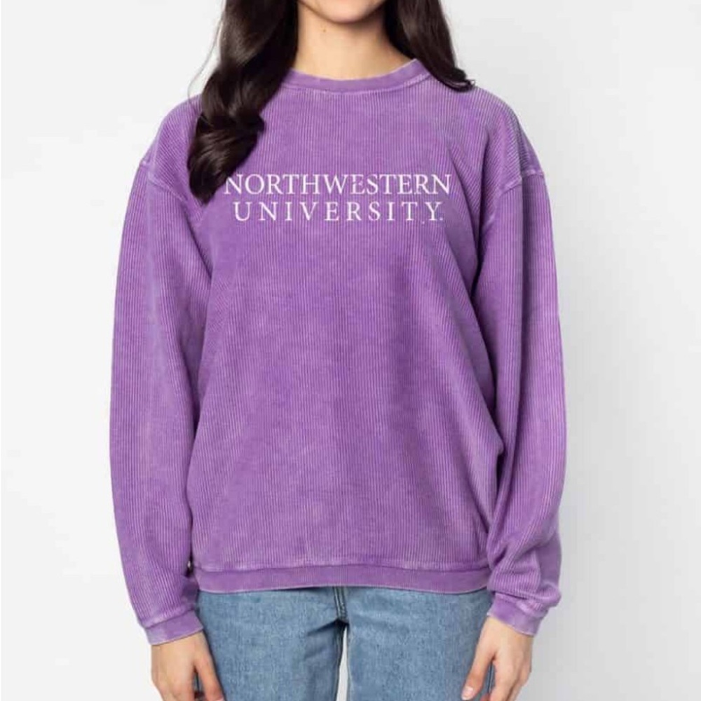 Northwestern University Chicka-d Purple Crewneck Sweatshirt